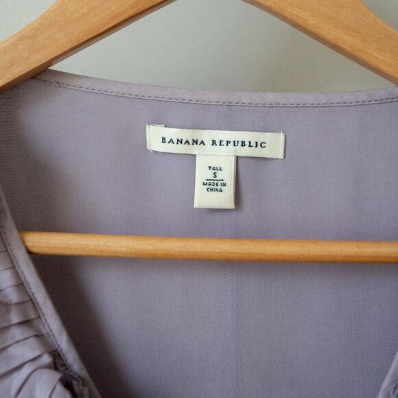 Lilac Banana Republic Ruffled Blouse - Picture 2 of 5